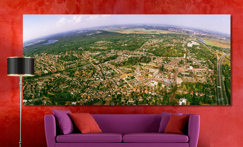 Vught op Canvas  240 x 100 cm met 2 cm Spieraam