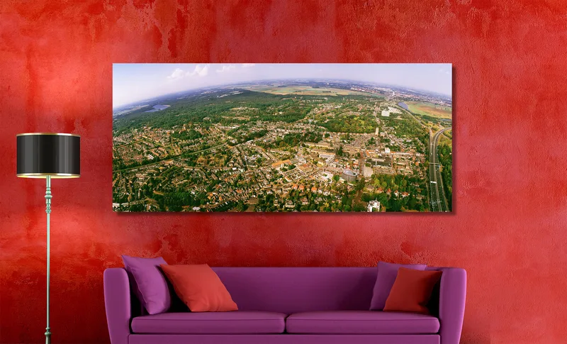 Vught op Canvas 170 x 70 cm met 2 cm Spieraam