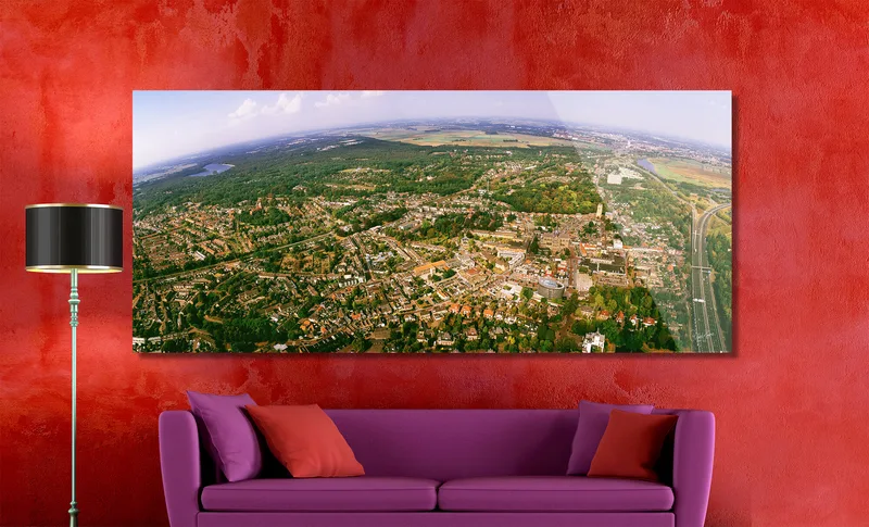 Vught op Dibond 200 x 90 cm met Hoogglanzend Plexiglas